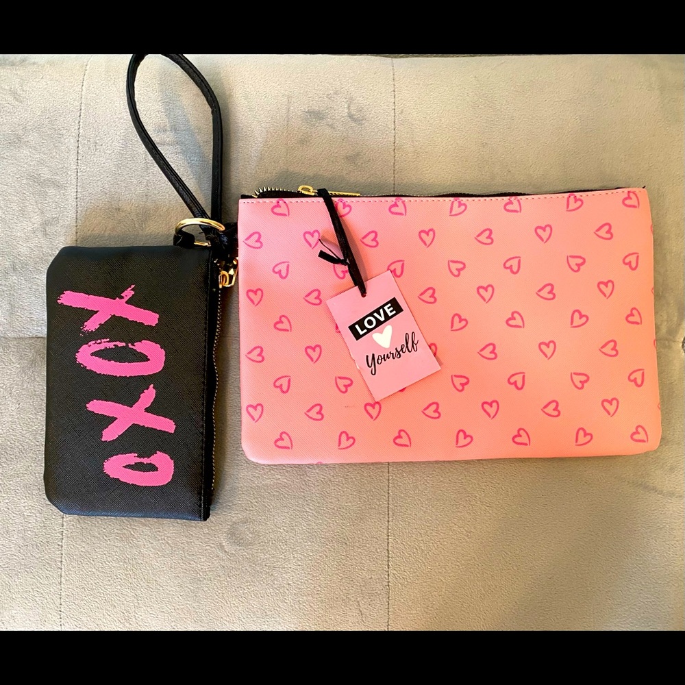 NWT Make up purse with bonus coin purse